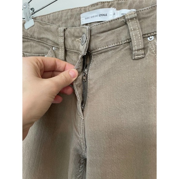 Isabel Marant Etoile Khaki Jeans Trousers Size 40 / US 8 - Picture 4 of 7